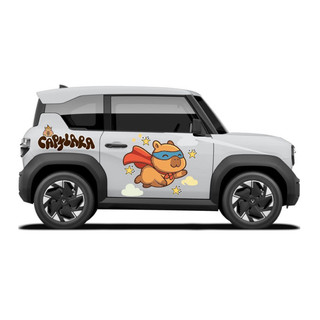 Tem 2 bên Sườn Xe Ô tô VF3, Team Decal Oto-Tem 2 bên sườn Cực Chất, Hàng 3 Lớp Chất Lượng Cao,mẫu Capybara