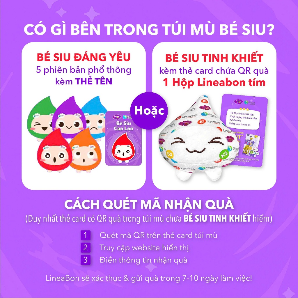 Product image [GIFT] Túi mù bé Siu (Hàng tặng Lineabon) 1