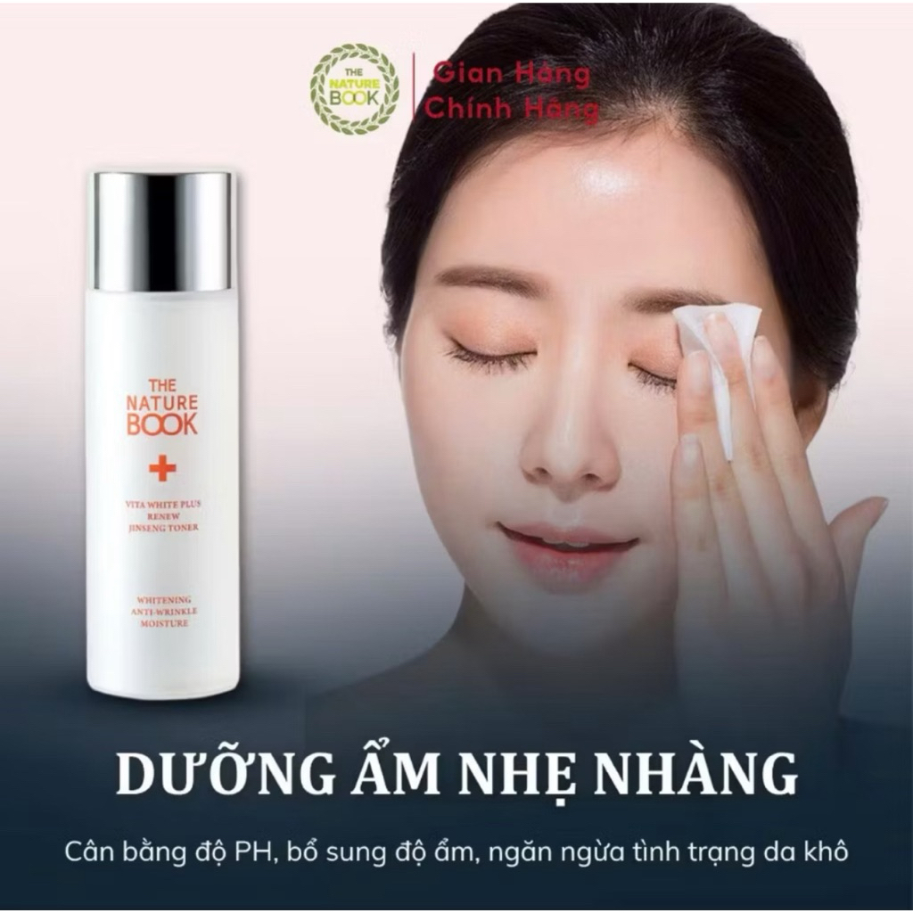 Nước Hoa Hồng Dưỡng Trắng Da The Nature Book Dung Tích 120ml Chính Hãng Hàn Quốc