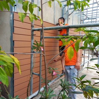 Tấm ốp 1 sóng nhựa composite ngoài trời (Tấm dài 2m9 cắt đôi 1m45)