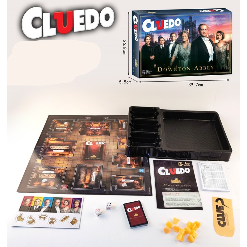 Boardgame Cluedo Sherlock Holmes Downtown Abbey Trò chơi thám tử suy luận phá án