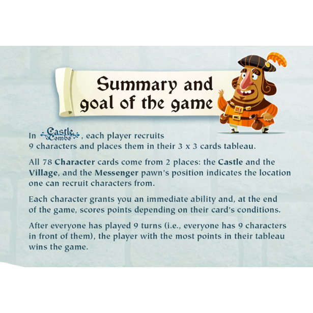 [Luật Việt] Boardgame Castle Combo Trò chơi xây dựng bài có bản Việt Hoá