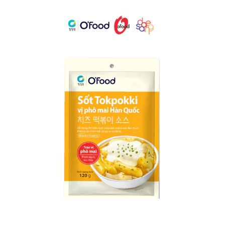 Combo 3 gói sốt tokbokki / tokpokki Hàn Quốc O'Food 120g