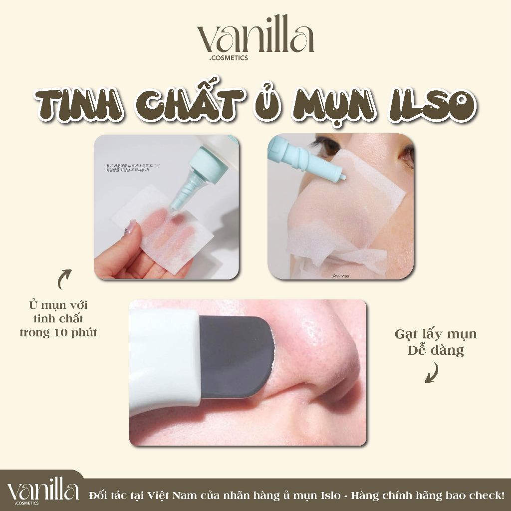 (Mua 1 Tặng 1) Thanh đẩy mụn cám mụn đầu đen chuyên dụng VANILLA COSMETICS