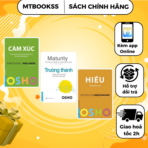 Sách - Combo OSHO Cảm Xúc + OSHO Trưởng Thành + OSHO Hiểu - First News