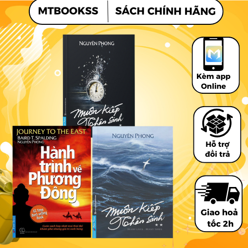 Sách - Combo 3 Cuốn: Muôn Kiếp Nhân Sinh Phần 1 + 2 và Hành Trình Về Phương Đông ( Nguyên Phong )