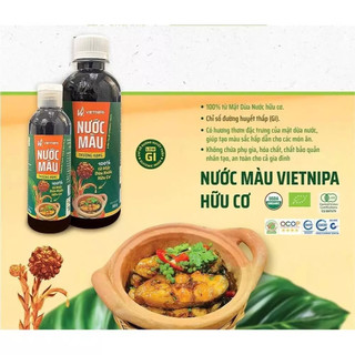 Nước Màu Dừa Hữu Cơ VIETNIPA Dùng Ướp Thịt, Cá Phù Hợp Ăn Chay, Ăn Kiêng