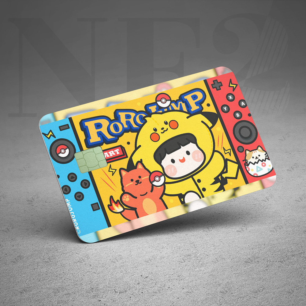 Miếng Dán Trang Trí ROROJUMP - Decal Thẻ ATM (Thẻ Chung Cư, Thẻ Xe, Debit, Credit) NF2
