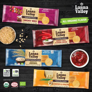 Bánh Gạo Hữu Cơ Lanna Valley Organic Rice Cracker 100g