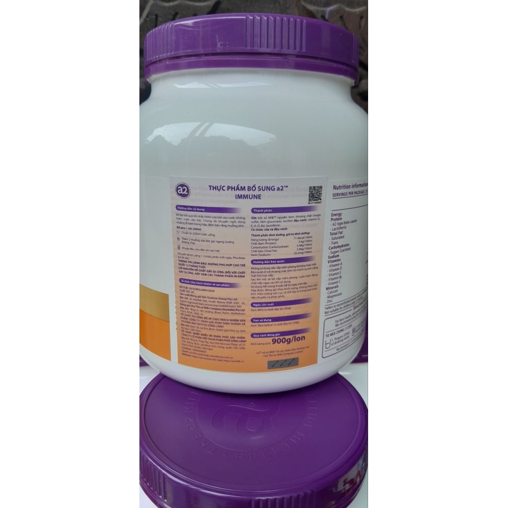 [HÀNG NHẬP KHẨU]  SỮA A2 IMMUNE TĂNG CƯỜNG ĐỀ KHÁNG CHO BÉ, LON 900gr