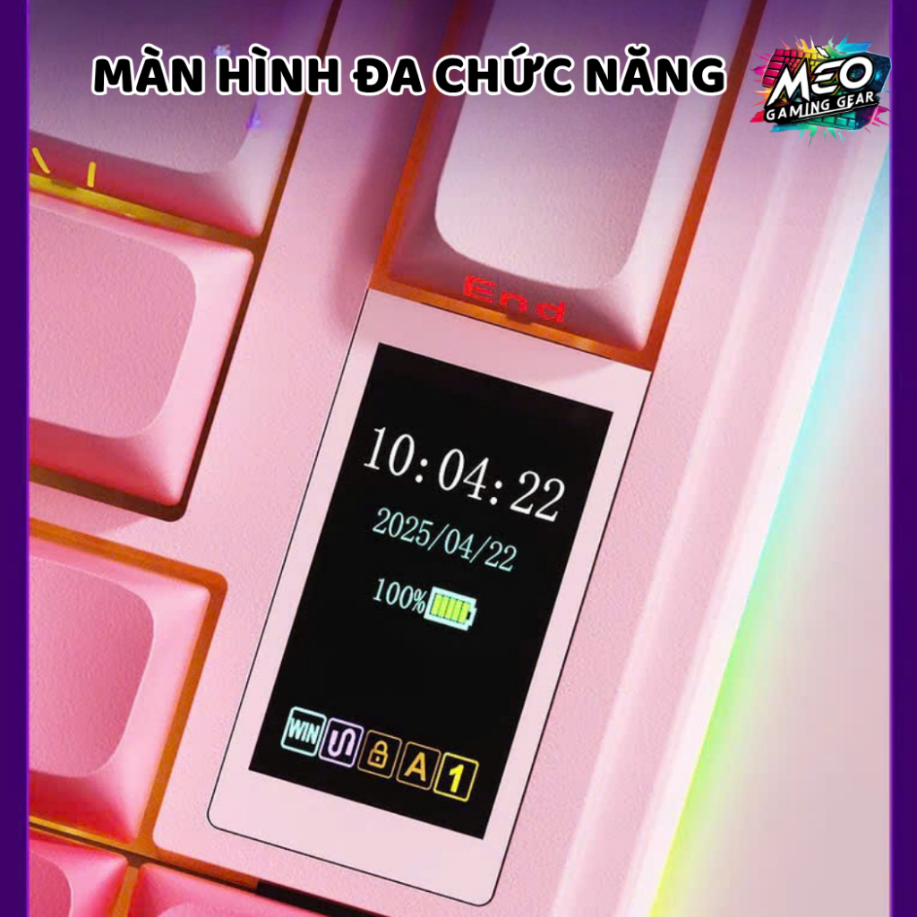 [ CHÍNH HÃNG ] Bàn Phím Cơ Không Dây Aula S75 Pro - 3 Mode - Màn TFT - LED RGB + LED VIỀN RGB | BigBuy360 - bigbuy360.vn