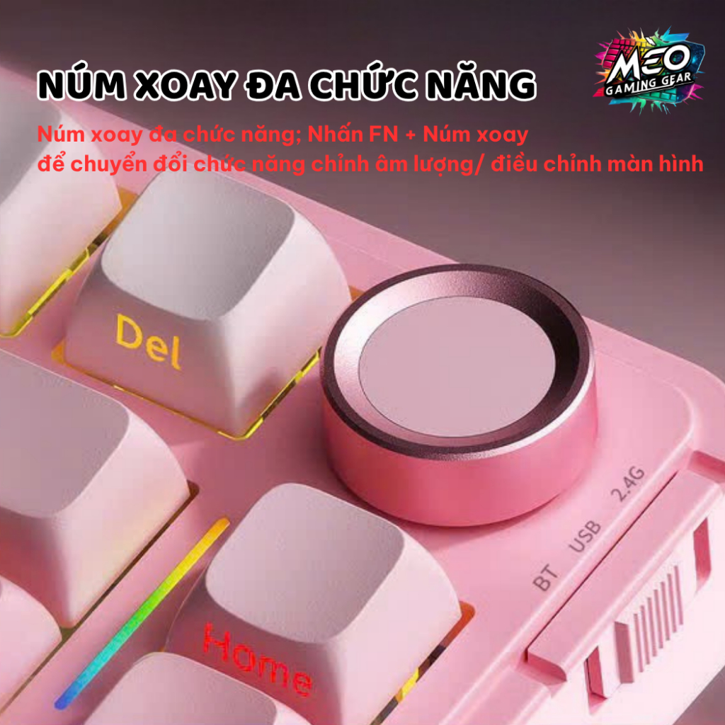 [ CHÍNH HÃNG ] Bàn Phím Cơ Không Dây Aula S75 Pro - 3 Mode - Màn TFT - LED RGB + LED VIỀN RGB | BigBuy360 - bigbuy360.vn