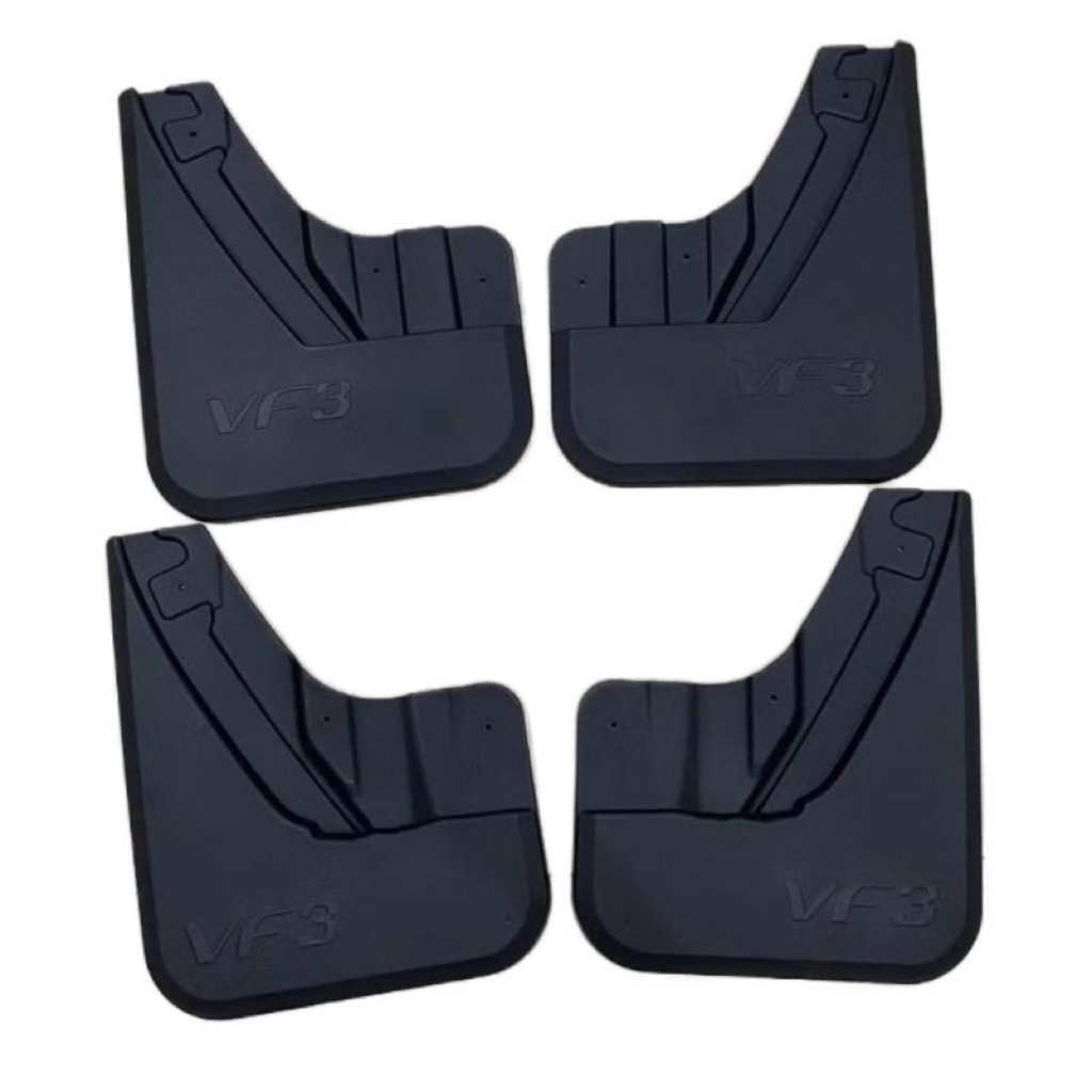 Chắn bùn bánh xe Vinfat VF3 - chất liệu nhựa dẻo độ bền cao gồm 04 chi tiết kèm ốc vít