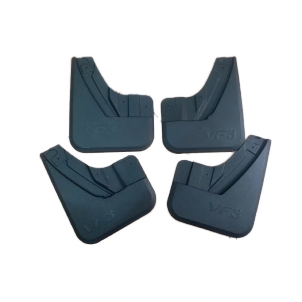 Chắn bùn bánh xe Vinfat VF3 - chất liệu nhựa dẻo độ bền cao gồm 04 chi tiết kèm ốc vít