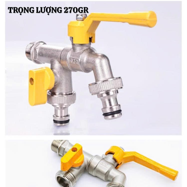 Vòi nước tăng áp Faucet chia 2 dầu ra thông minh bằng hợp kim siêu bền-Phiên bản mới nhất