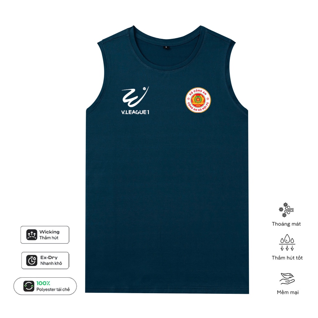 Áo Tanktop CLB CA Hà Nôi, PVF, Hải Phòng,... SlimFit Ôm Body Tập Gym Thể Thao Thun Lỗ Kim Ba Lỗ 4 Chiều