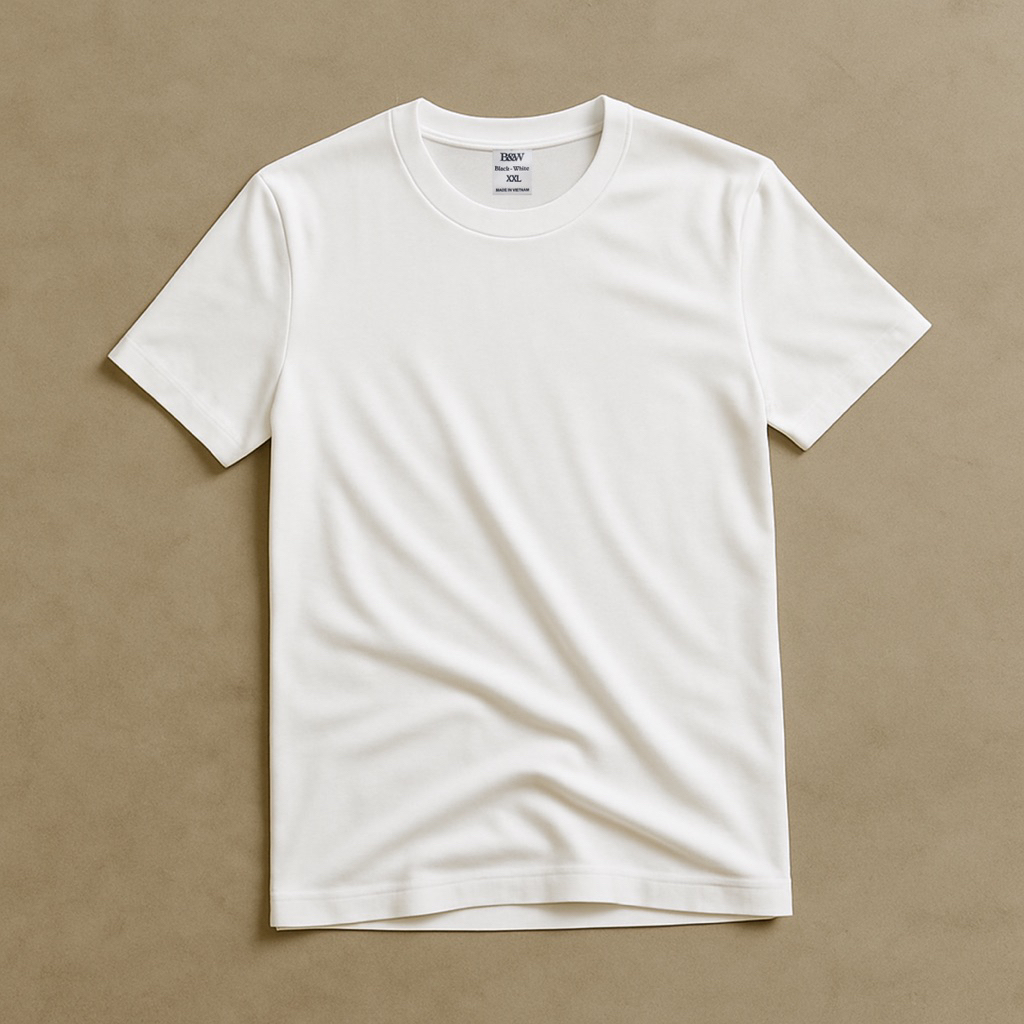 Combo 2 Áo Trơn Basic – Cotton Lạnh Co Giãn 4 Chiều, Form Slimfit, Không Kén Dáng