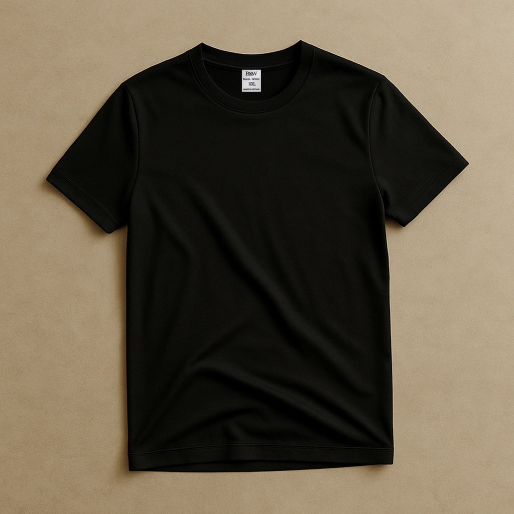 Combo 2 Áo Trơn Basic – Cotton Lạnh Co Giãn 4 Chiều, Form Slimfit, Không Kén Dáng