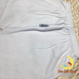 [COMBO 3 cái] Quần đùi Cotton trắng MỎNG MÁT cho bé (sơ sinh -15kg)