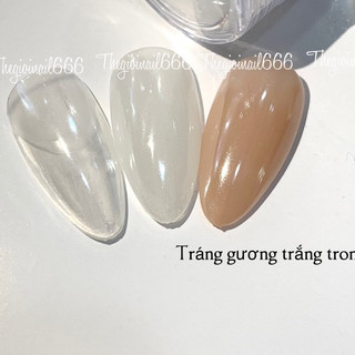 Bột Tráng Gương Trong Suốt Siêu Sáng | Hiệu Ứng Gương Bóng Tự Nhiên | Hot Trend Nail Lookbook 2025