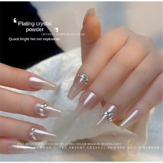 Bột Tráng Gương Trong Suốt Siêu Sáng | Hiệu Ứng Gương Bóng Tự Nhiên | Hot Trend Nail Lookbook 2025
