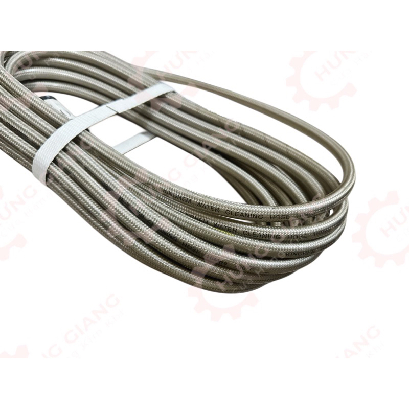 Dây Rửa Xe 10M,15M,20M Cho Máy Bơm Xịt Rửa Áp Lực Cao 2Ren Trong 22mm
