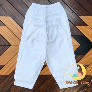 [Cao cấp] Quần dài trắng cho bé chất cotton mát.(6-29kg)
