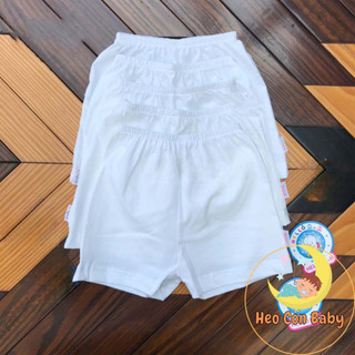 [Cao cấp] Quần ngắn trắng cho bé chất cotton mát.(6-30kg)
