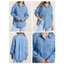 Áo, khoác jean nữ form rộng tay dài BluPepper* bigsize VNXK - dư xịn