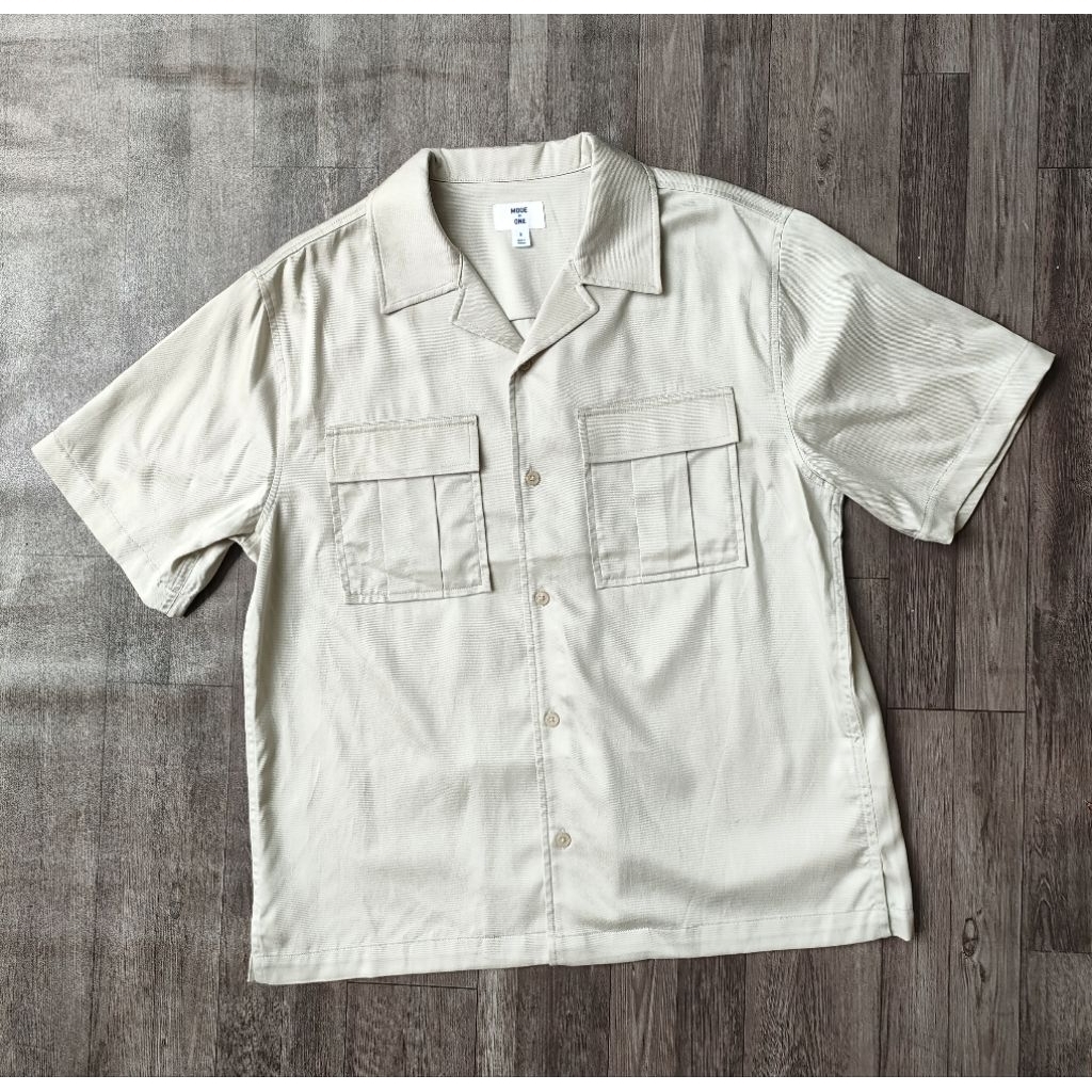 (BomoHouse) Áo sơmi, khoác nam tay ngắn túi ngực ModeOf0ne* dư xịn