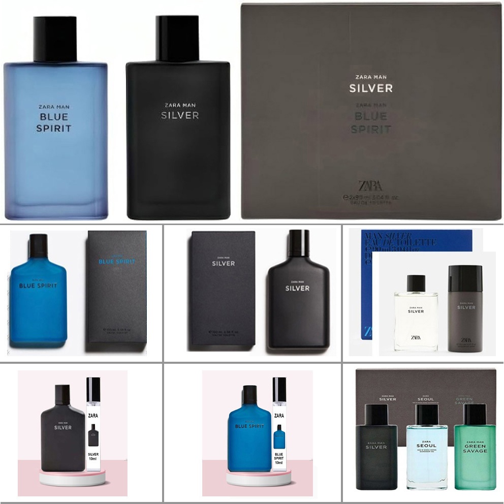 Shopee Perfume Zara Man Uomo Silver Set Nước Hoa Nam Zara Man
