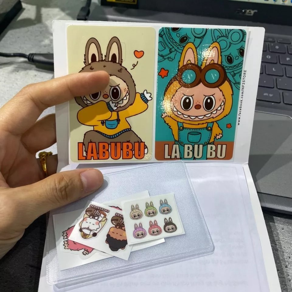 Miếng Dán Trang Trí MONSTERS CUTE - Decal Sticker Thẻ ATM (Thẻ Chung Cư, Thẻ Xe, Debit, Credit) NF2