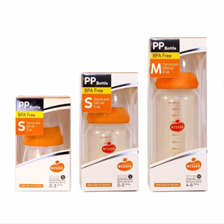 [MẪU MỚI] Bình sữa Wesser cổ hẹp nhựa PP không BPA có van chống sặc - 60ml/140ml/250ml
