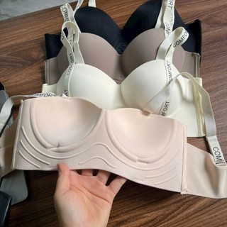 Áo Lót Su Đúc Cúp Sò Không Gọng, Nâng Đẩy Bàn Tay 3P, Chống Trơn Trượt, Thời Trang, Quyến Rũ