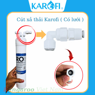 Bộ cút màng RO Karofi ( Cút xả thải - Flow kim - Co van 1 chiều - cút 6-6 ) - [ Chính Hãng ]