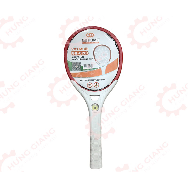 Vợt Muỗi, Bắt Muỗi G8 - 620 Kèm Đèn Siêu Sáng Hàng Cao Cấp Việt Nam BH 12 Tháng