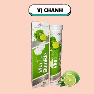 viên sủi bổ sung vitamin C - tub 20 viên đủ các vị