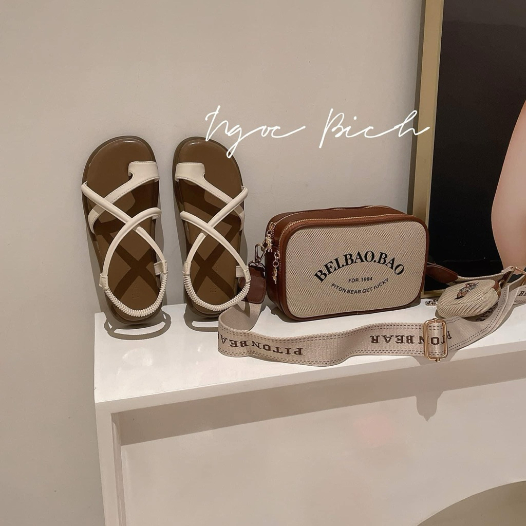SANDAL SỎ NGÓN ĐẾ ÊM HANGF QC FULLBOX - GIÀY DÉP QUỲNH PÉ