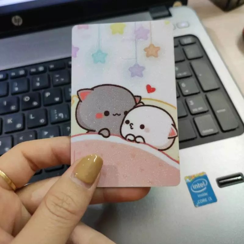 Miếng Dán Trang Trí CUTE CAT - Sticker Thẻ ATM (Thẻ Chung Cư, Thẻ Xe, Debit, Credit) NF2