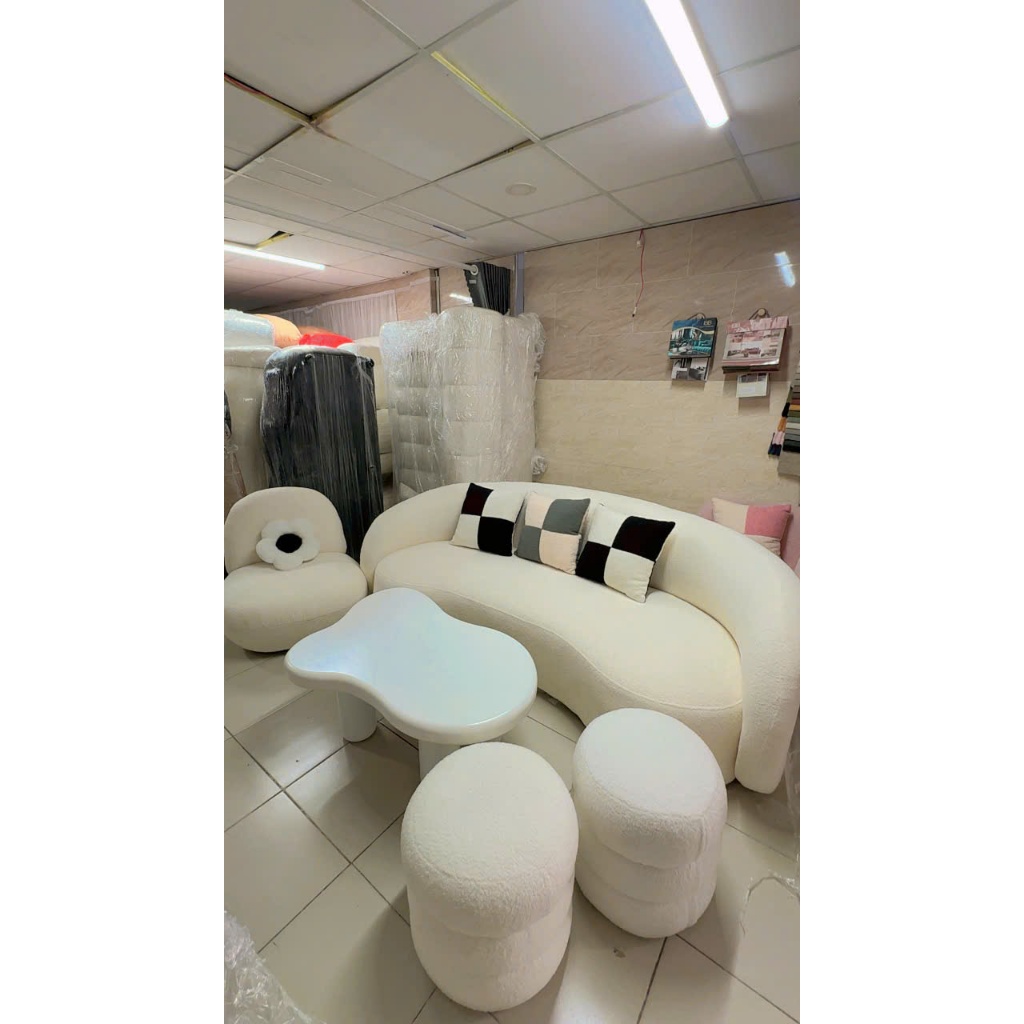 Ghế sofa bán nguyệt Nhu Y Decor đa dạng chất liệu giao hoả tốc hcm
