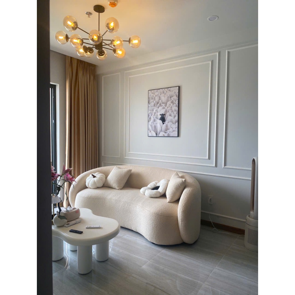 Ghế sofa bán nguyệt Nhu Y Decor đa dạng chất liệu giao hoả tốc hcm