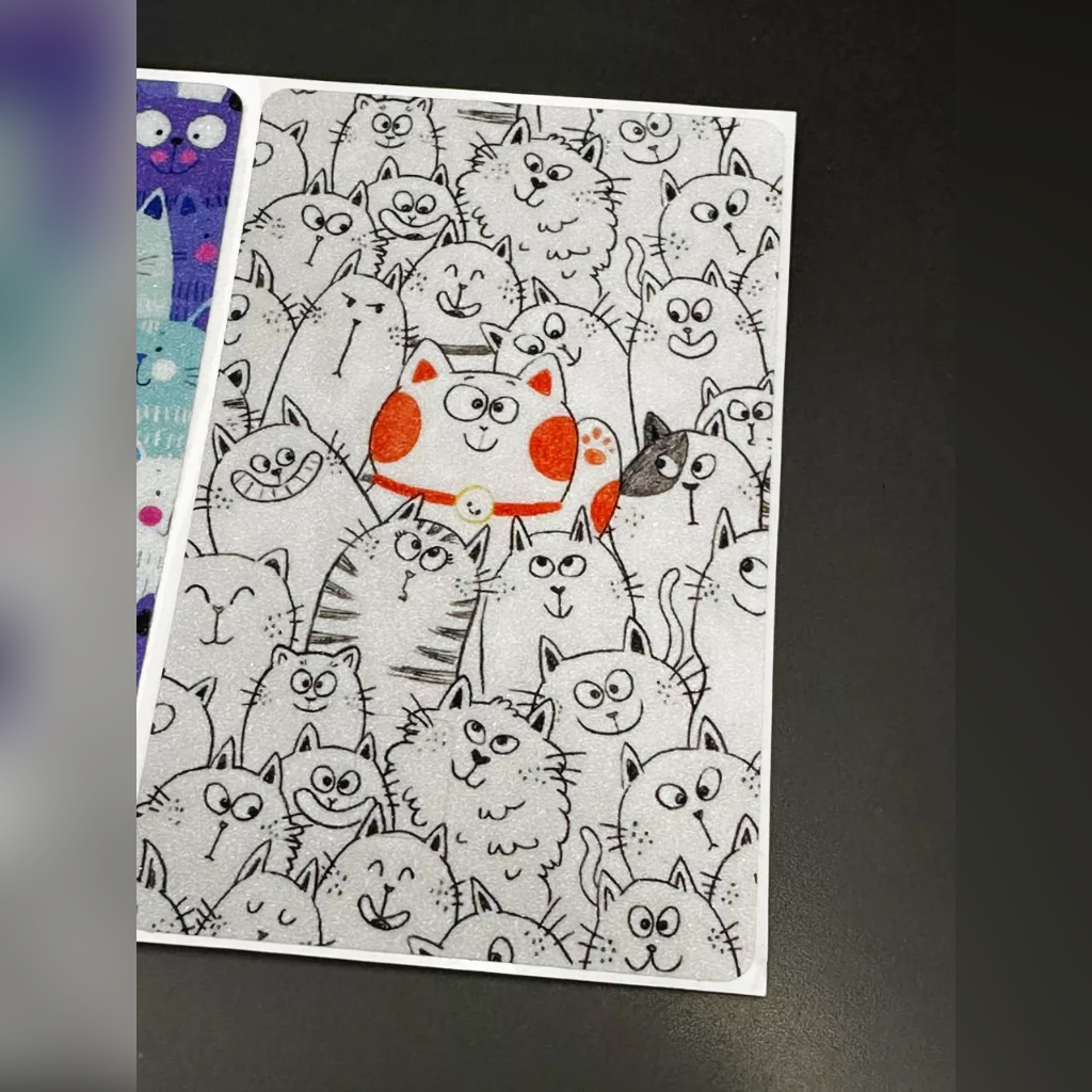 Miếng Dán Trang Trí CUTE CAT 2 - Decal Sticker Thẻ ATM (Thẻ Chung Cư, Thẻ Xe, Debit, Credit) NF2