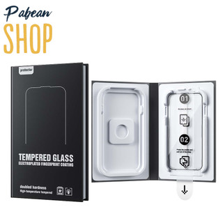 KÍNH CAO CẤP CHO IPHONE 16PRO VÀ 16PROMAX KÈM KHUNG MAGICBOX SIÊU DỄ DÁN