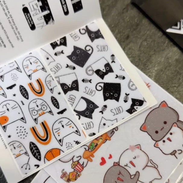 Miếng Dán Trang Trí CUTE CAT 2 - Decal Sticker Thẻ ATM (Thẻ Chung Cư, Thẻ Xe, Debit, Credit) NF2