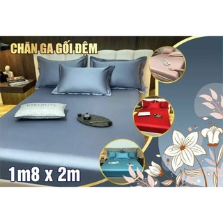 bộ ga gối phi lụa thoáng mát , dùng cho gia đinh , học sinh sinh viên ở trọ tiện ích gọn nhẹ