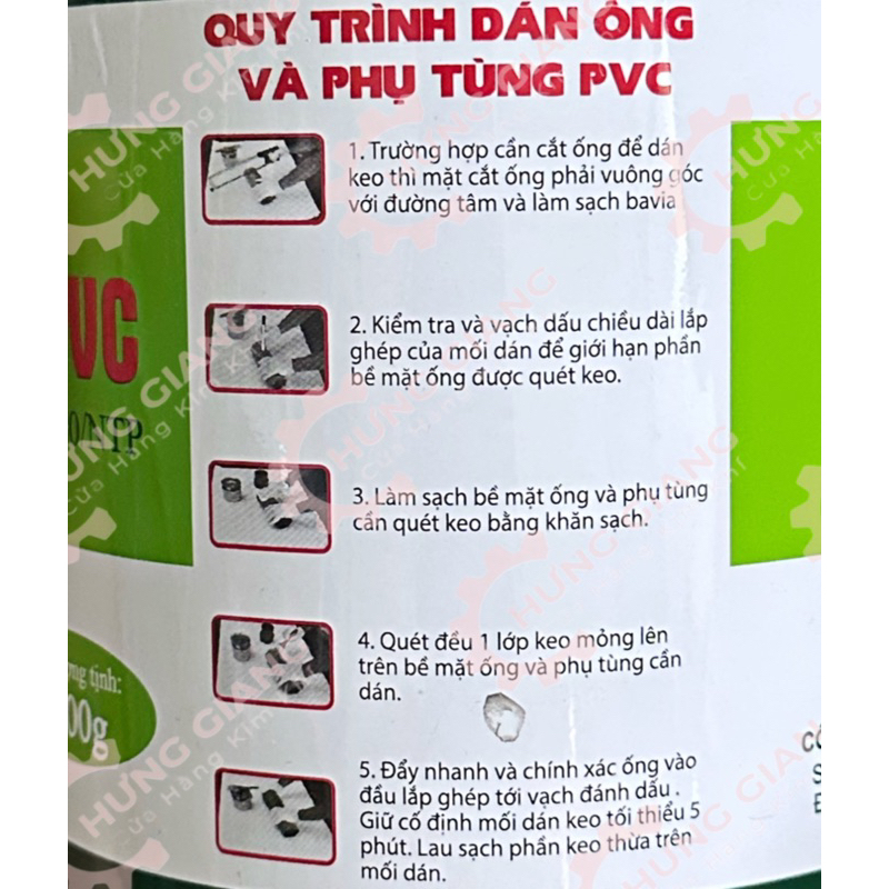 Keo Dán Ống Nhựa PVC TIỀN PHONG 500g 1000g
