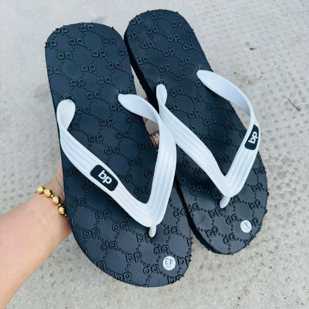 Dép Tông Nam Chữ bp Logo bp Đế Cao su Cứng 05