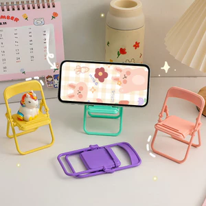Giá đỡ điện thoại để bàn hình chiếc ghế xem video khung gấp gọn điều chỉnh đa năng