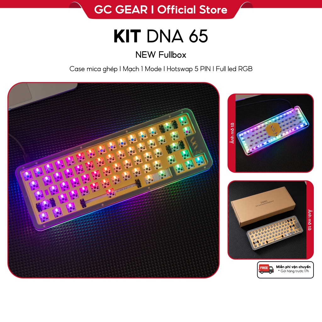 KIT DNA 65 | Kit bàn phím cơ DNA65 Full Led RGB | Shopee Việt Nam