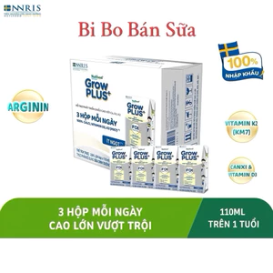 Thùng 24 Hộp Sữa Bột Pha Sẵn Sweden GrowPLUS+ Bạc - 110ml [Cao Lớn Vượt Trội]
